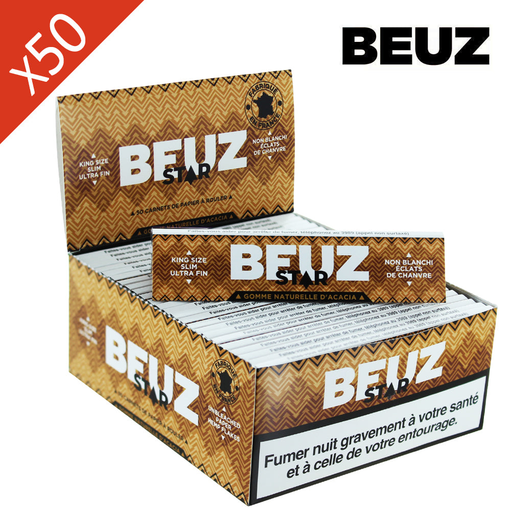 Feuille Slim Beuz Star Non Blanchi (50 carnets) (B2B)