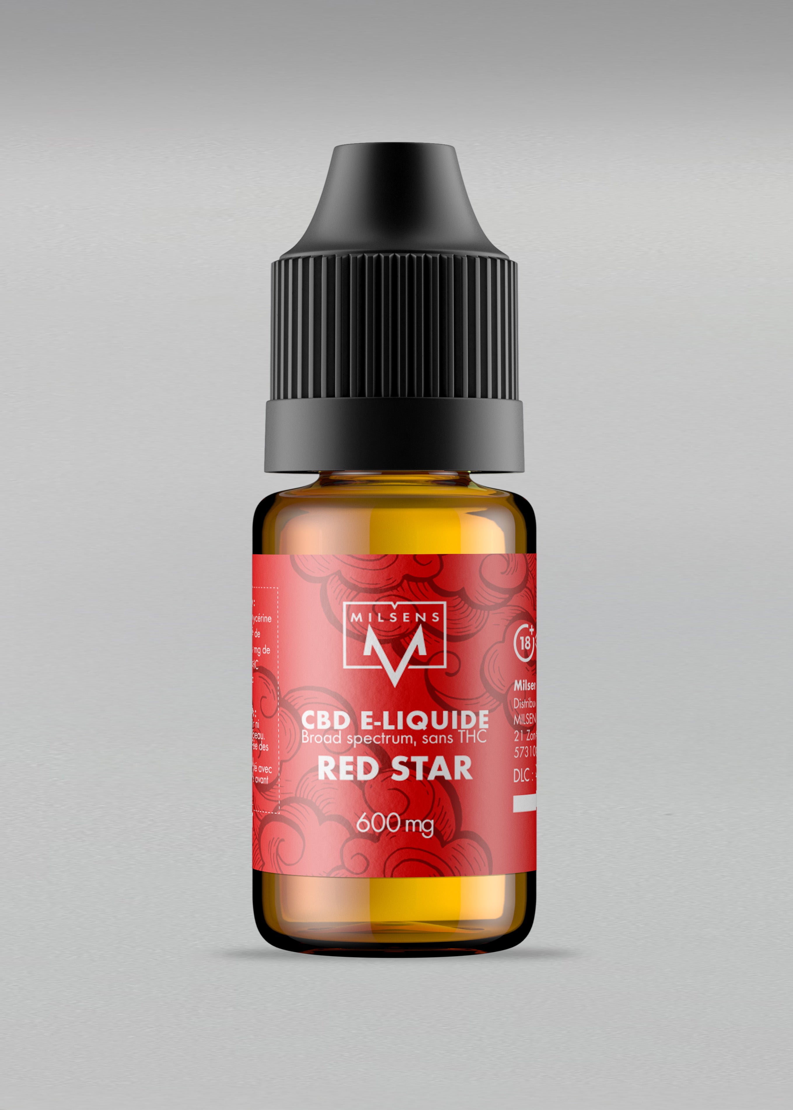 E-LIQUIDE CBD MILSENS-RED STAR 10ML 600MG
