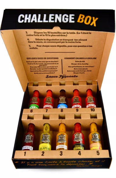 Coffret Défi 10 sauces Hellicious