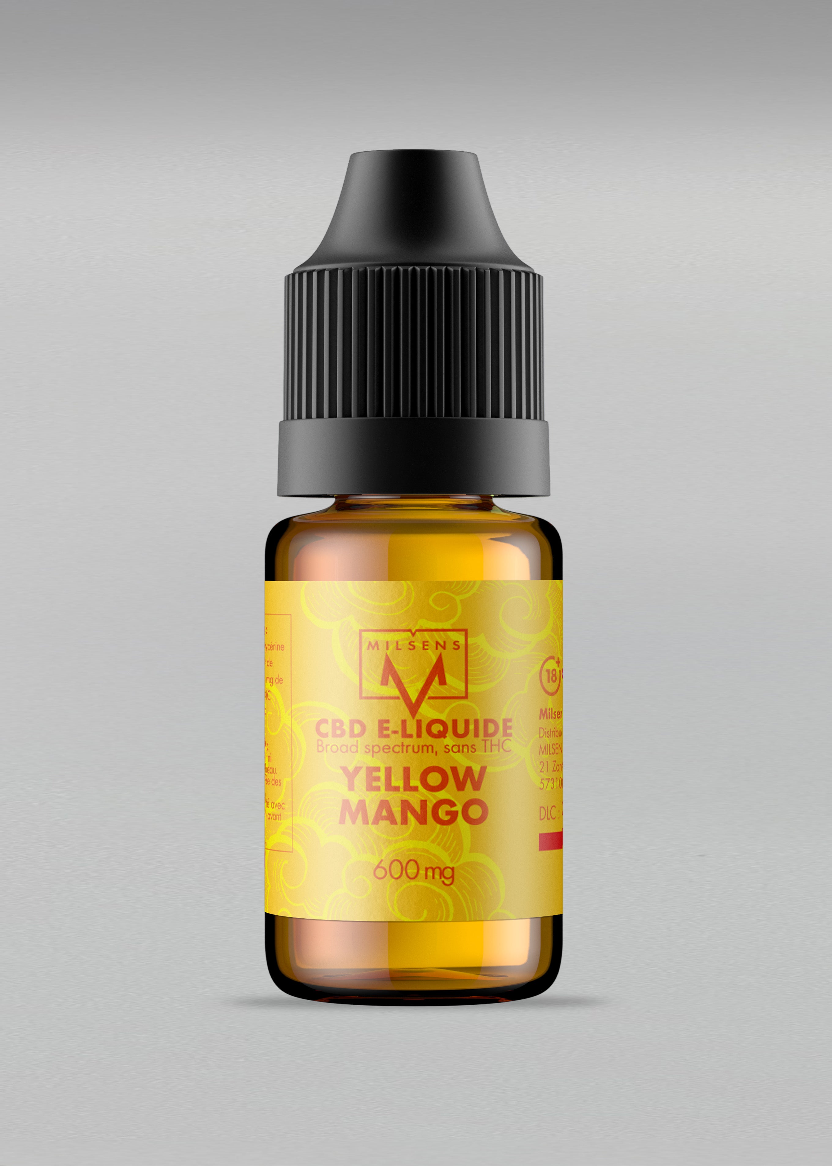 E-LIQUIDE CBD MILSENS-YELLOW MANGO 10ML 600MG