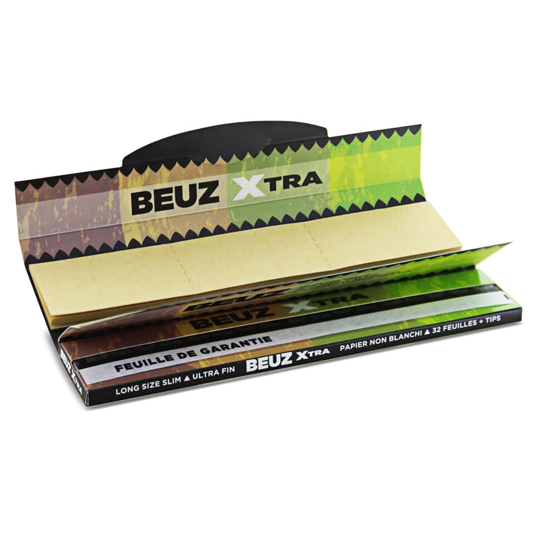 Feuille Slim Long 125mm Beuz Xtra Brown x32 + Tips