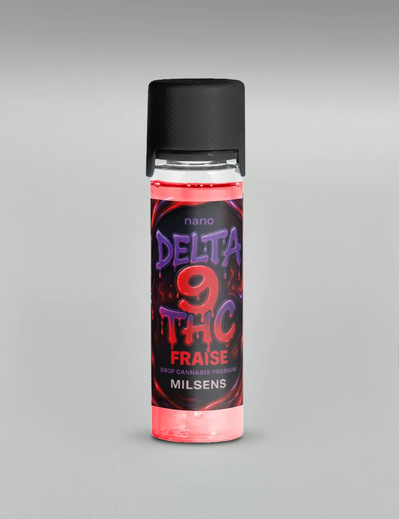Sirop Delta‑9 THC – Saveur Fraise