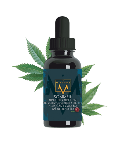 Huile CBD/CBN/Mélatonine 10% / 10ml - MILSENS